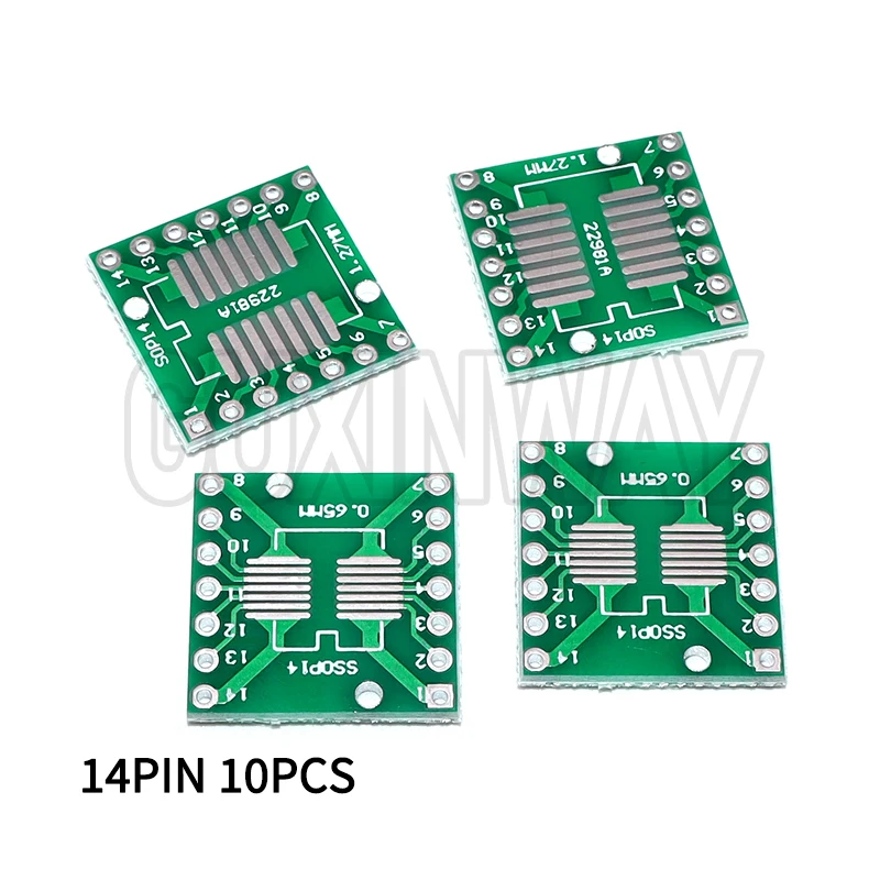 PCB عدة SOP8 SSOP10 SOP14 SOP16 20 24 28 56 إلى DIP/SMD إلى DIP IC مأخذ توصيل محول SOIC TSSOP مجلس لوح مهايئ 0.65 مللي متر 1.27 مللي متر