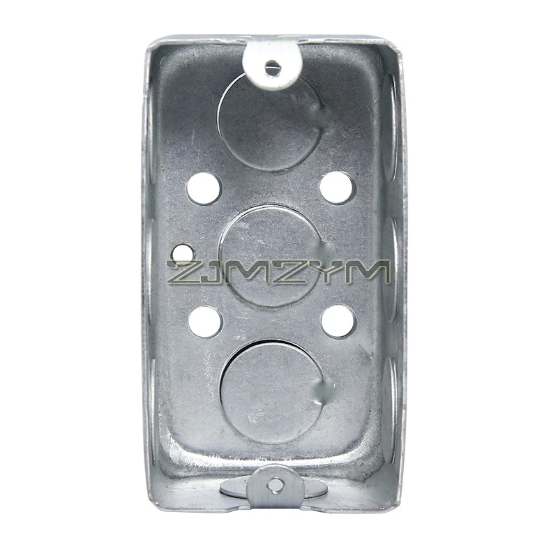 Outlet Box, 4x2 Inch Utility Electrical Box, Single Gang Electrical Box, Handy Box Galvanized Steel Receptacle Outlet