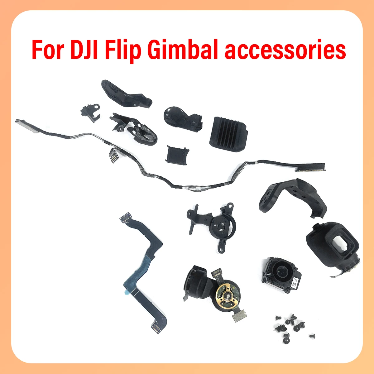 

Original Mavic Flip gimbal shock-absorbing upper lower brackets, cable Y cable, yaw motor, camera lens suitable for DJI Flip