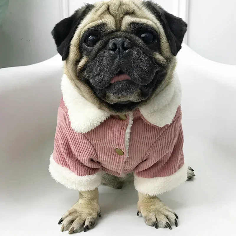 

Pug Clothes Winter French Bulldog Clothing Poodle Pomeranian Schnauzer Welsh Corgi Dog Coat Jacket Warm Pet Outfit Garment