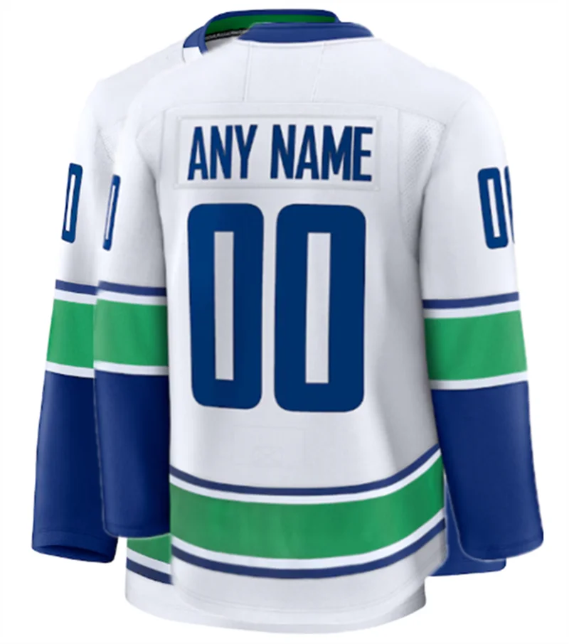 

Famous brand Vancouver Ice hockey jerseys with embroidered men women youth customized #6 BOESER #40 PETTERSSON #43 HUGHES
