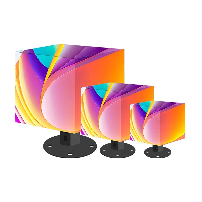 Commercial advertising screen 360 ° high-density multi-sided display outdoor waterproof large screen