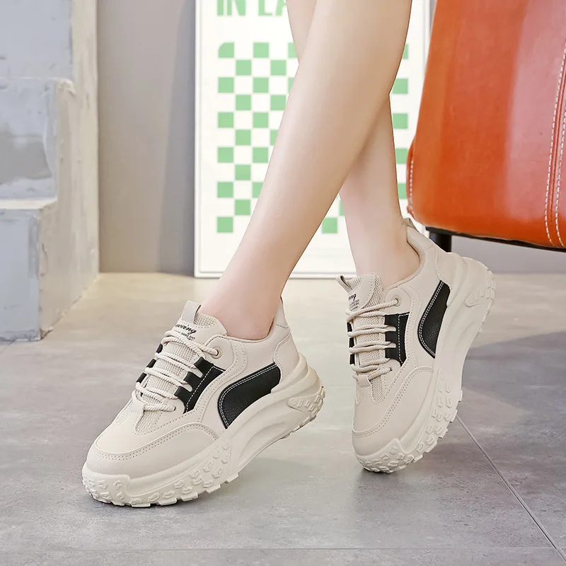 2025 Women's Casual Shoes New Non-slip Wear-resistant Sneakers Lightweight Platform Dad Shoes High Quality Fashion Running Shoes