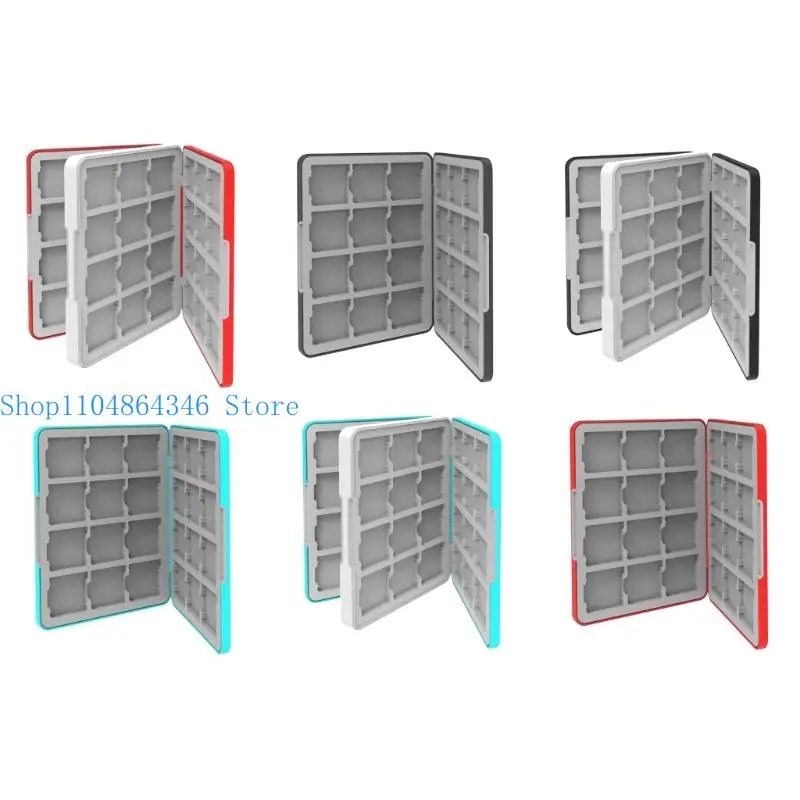 652F Game Card Carry Case with Soft Inner Tray, Hard Shell Frame and Cover for Daily Collection Storage