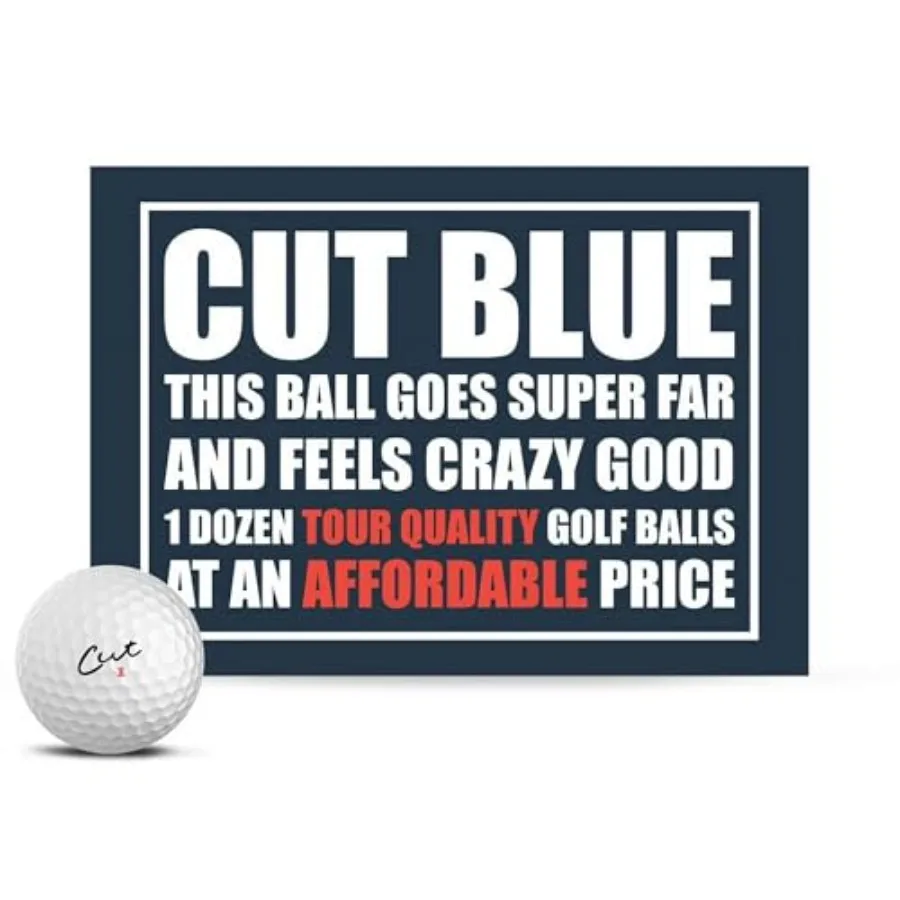 

Cut Blue Golf Balls, 4 Piece Urethane One Dozen