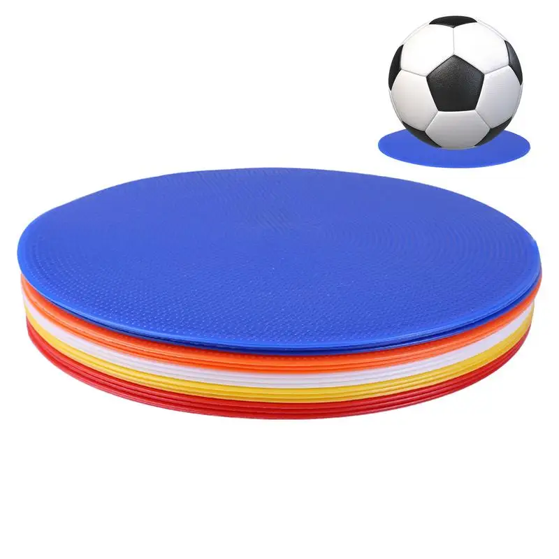 

Football Training C ircle Landmark Pad 15.5/20/23/25CM Soccer Training Obstacle Logo Round Disc Football Training Mark Plate Mat