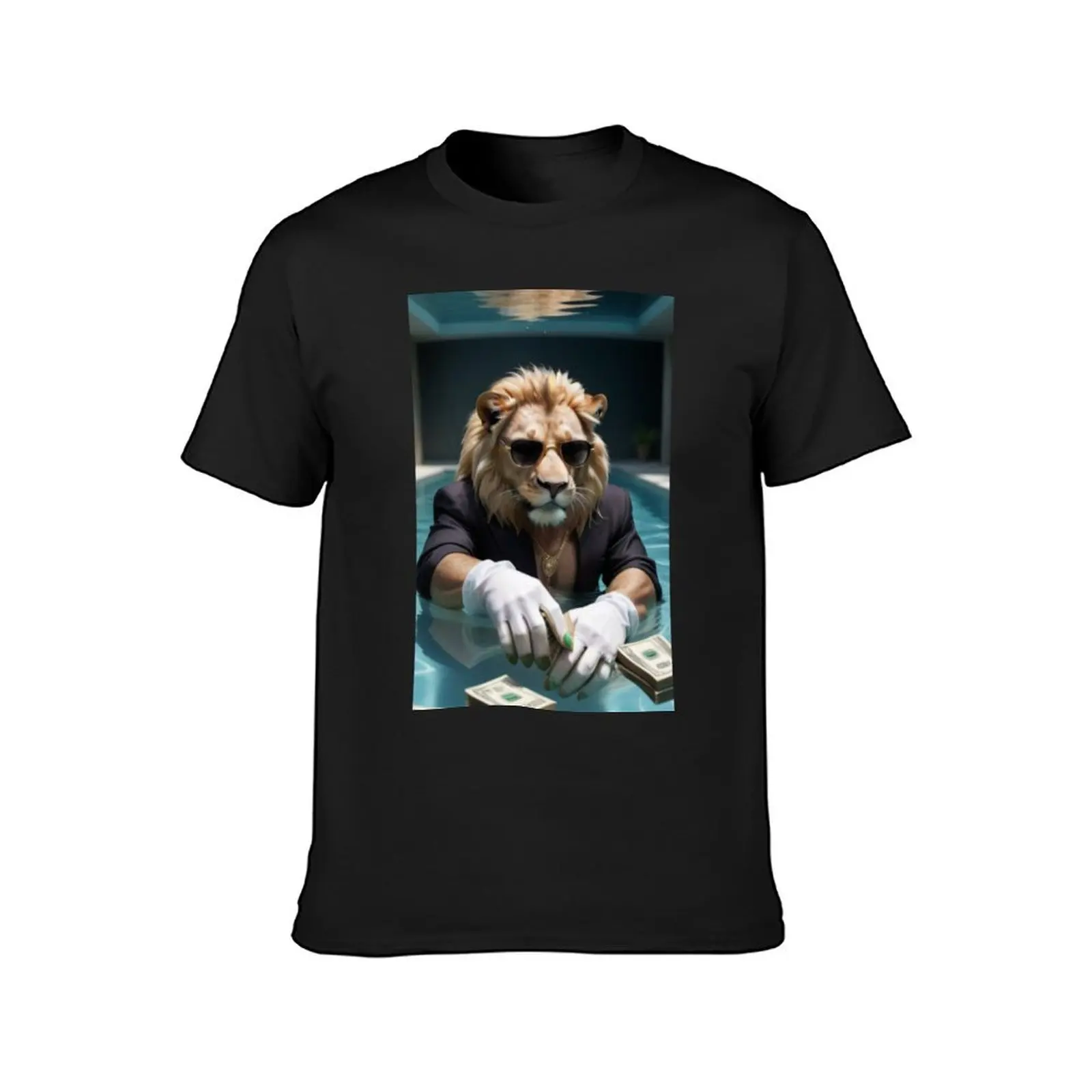 Rich Lions Club T-Shirt sweat plain aesthetic clothes oversized mens big and tall t shirts image 2