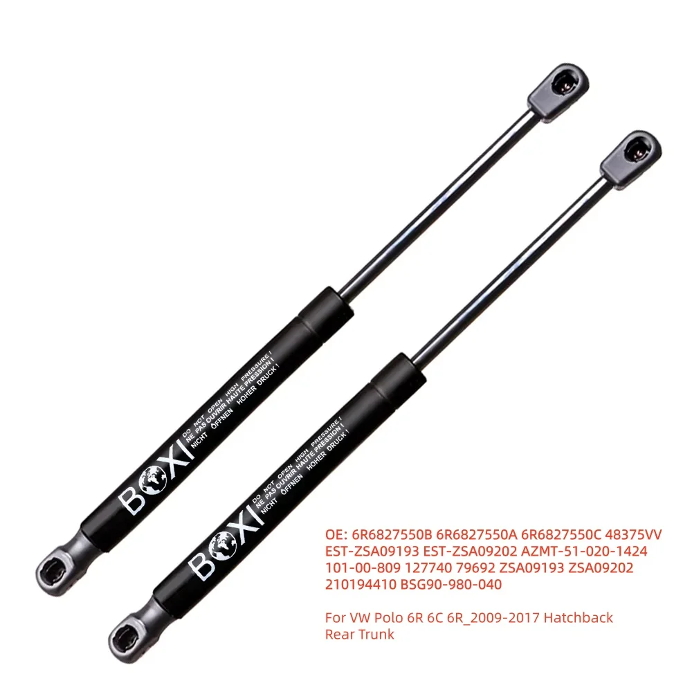 

BOXI 2 шт. задние газовые амортизаторы багажника 6R6827550A для VW Polo 6R 6C 6R_ Hatchback 2009 - 2018, газовые пружины-упоры