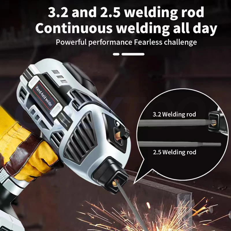 110V/220V American And European Standard Handheld Welding Machine Gray Household Small Portable Inverter Welding Machine