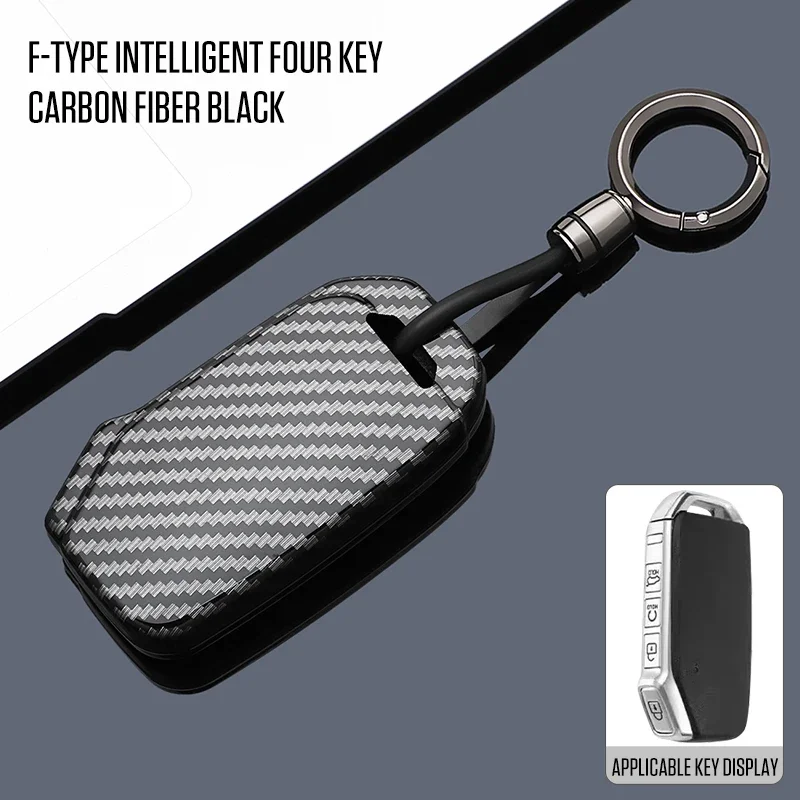 

new For men an For Kia K3 K5 kx1 SELT0S car keyset, Saitus SONET high-end carbon fiber keycase, SPORTAGE keychain,