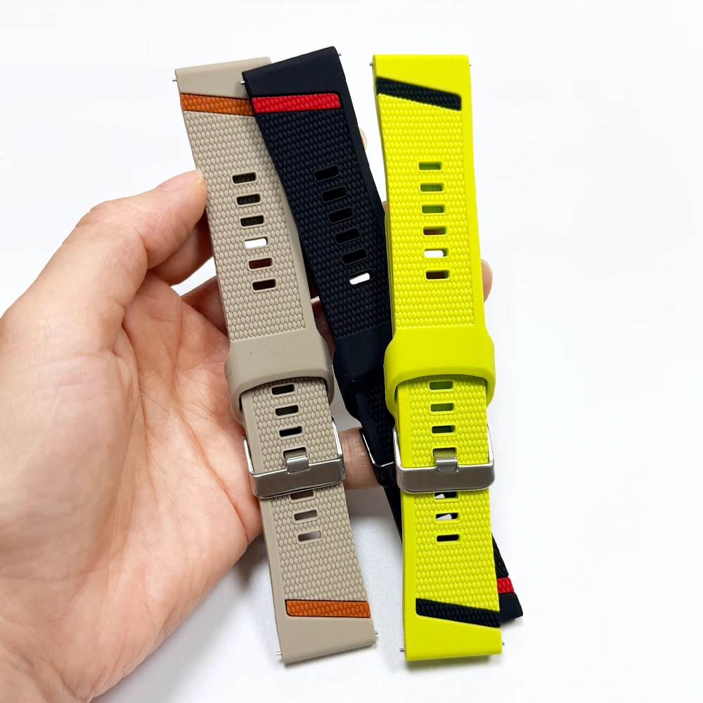 22mm Silicone Strap For COROS APEX 4 2 Pro/APEX4 42mm 46mm/PACE 4 3 Sports Bracelet For SUUNTO VERTICAL 2/RACE 2 S Watch Band