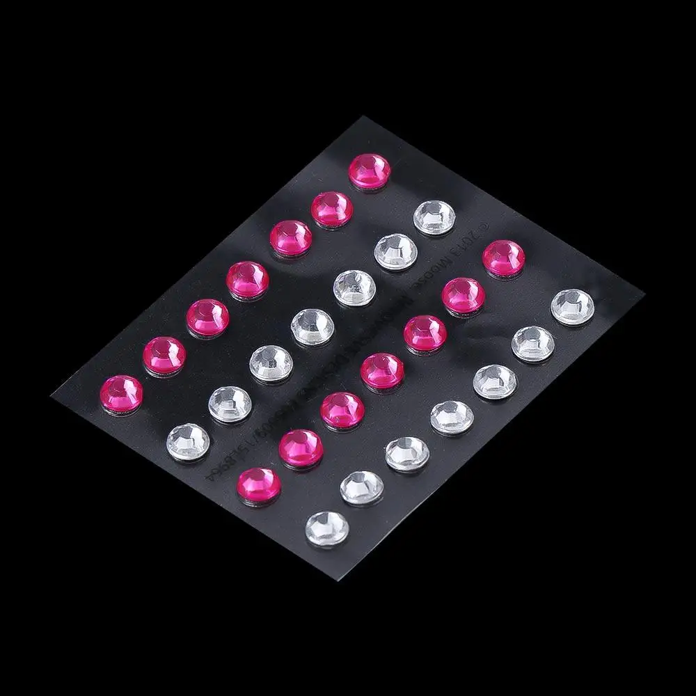 ملصقات مجوهرات كريستالية لظلال عيون وحفلات الوجه وملصقات من حجر الراين لتزيين مكياج الماس الملون على شكل وجه الجسم #2