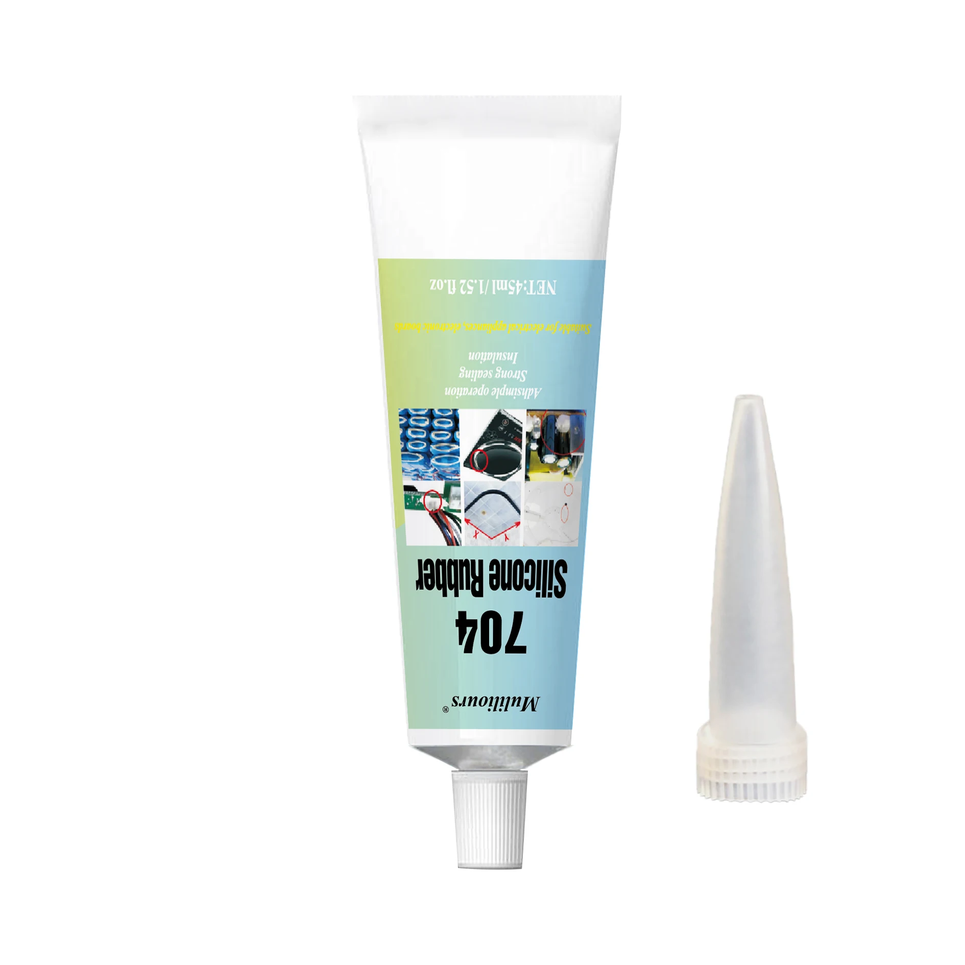 Colle mon composant RTV en caoutchouc de Silicone blanc 704, durcissement de la température ambiante, appareils électroniques en Silicone, colle étanche