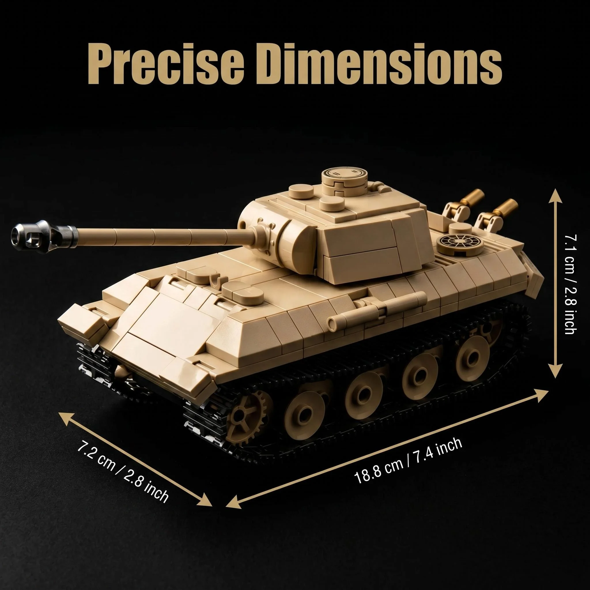 MOC Panther V Panzer Tiger I KV-I M4 Sherman Kampffahrzeug Soldat Bausteine Sets Modell Puppen Ziegelstein Spielzeug