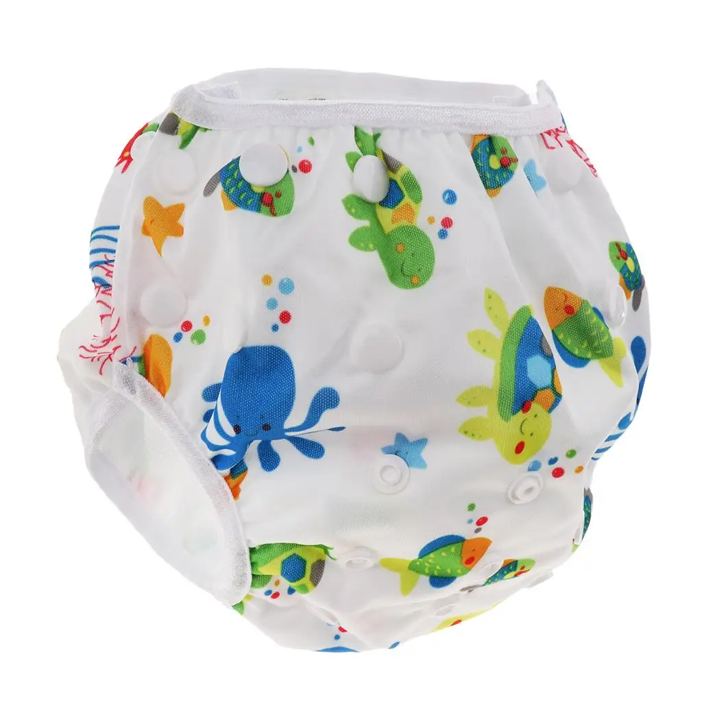 Infant Reusable Swim Diaper Adjustable Waterproof Swim Nappy Pants for Baby Swimming and Bath
