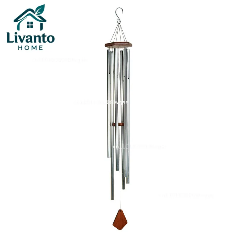 

Sacred Resonance D Pentatonic Wind Chimes - Large Aluminum Meditation Bells for Garden & Spiritual Spaces