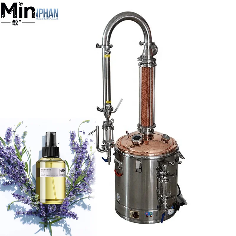 50L Industrial Vacuum Natural Plant Essential Oil Extractor SUS304 Stainless Steel Low-Temperature Distillation Essential