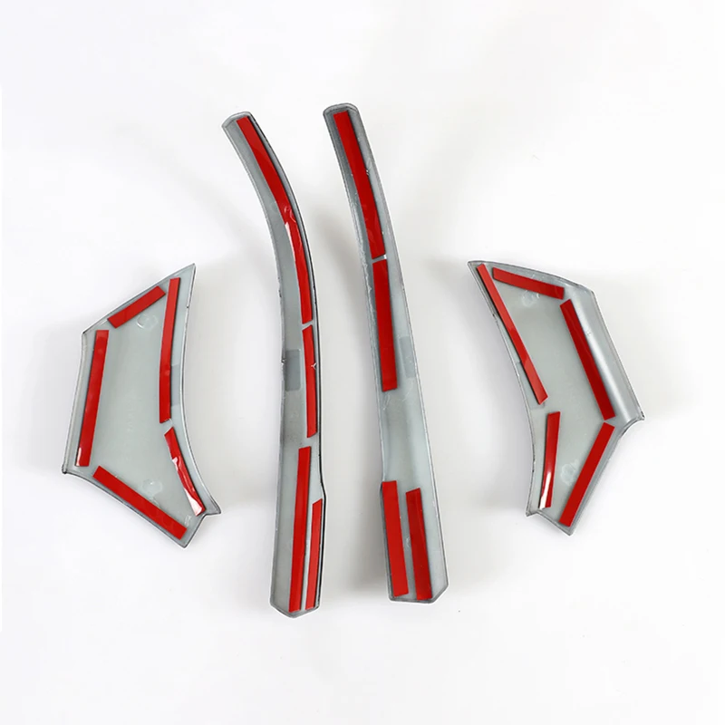 Carbon Fiber ABS Rearview Mirrors Strip Cover Trim  Sticker For Toyota RAV4 XA50 2019 2020 2021 2022 2023 2024 Car Accessories