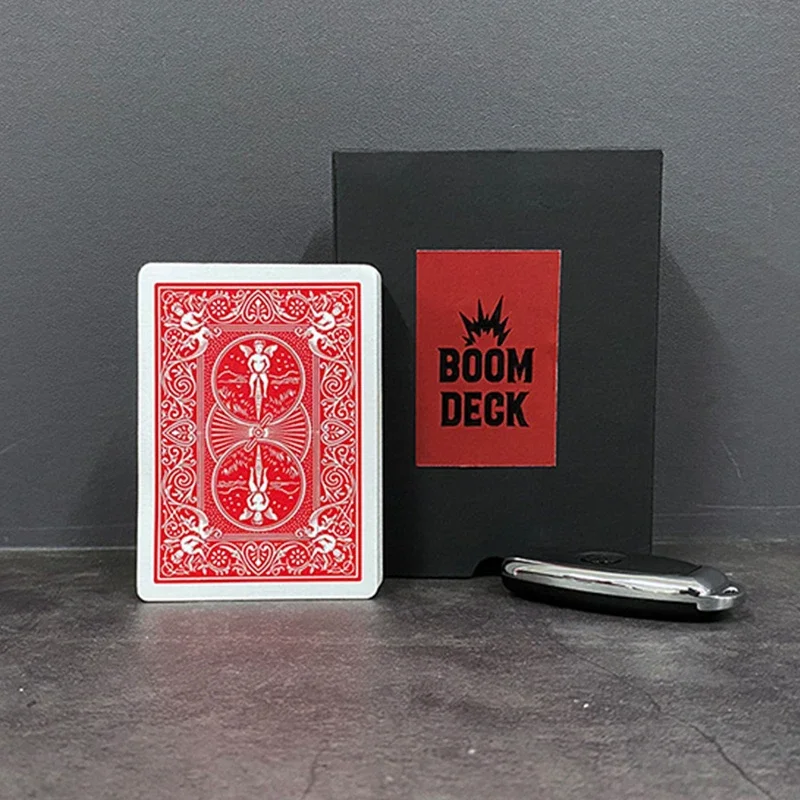 Boom Deck Magic Tricks Close Up Magia Signed Playing Card Appearing from Poker Deck Magie Illusion Gimmick Props Magicians