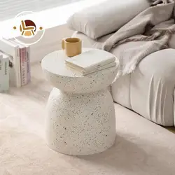 Wuli Side Table Creative Cafe Homestay Cream Wind Sofa Small Coffee Table Art Living Room Balcony Coffee Table Storage Table New