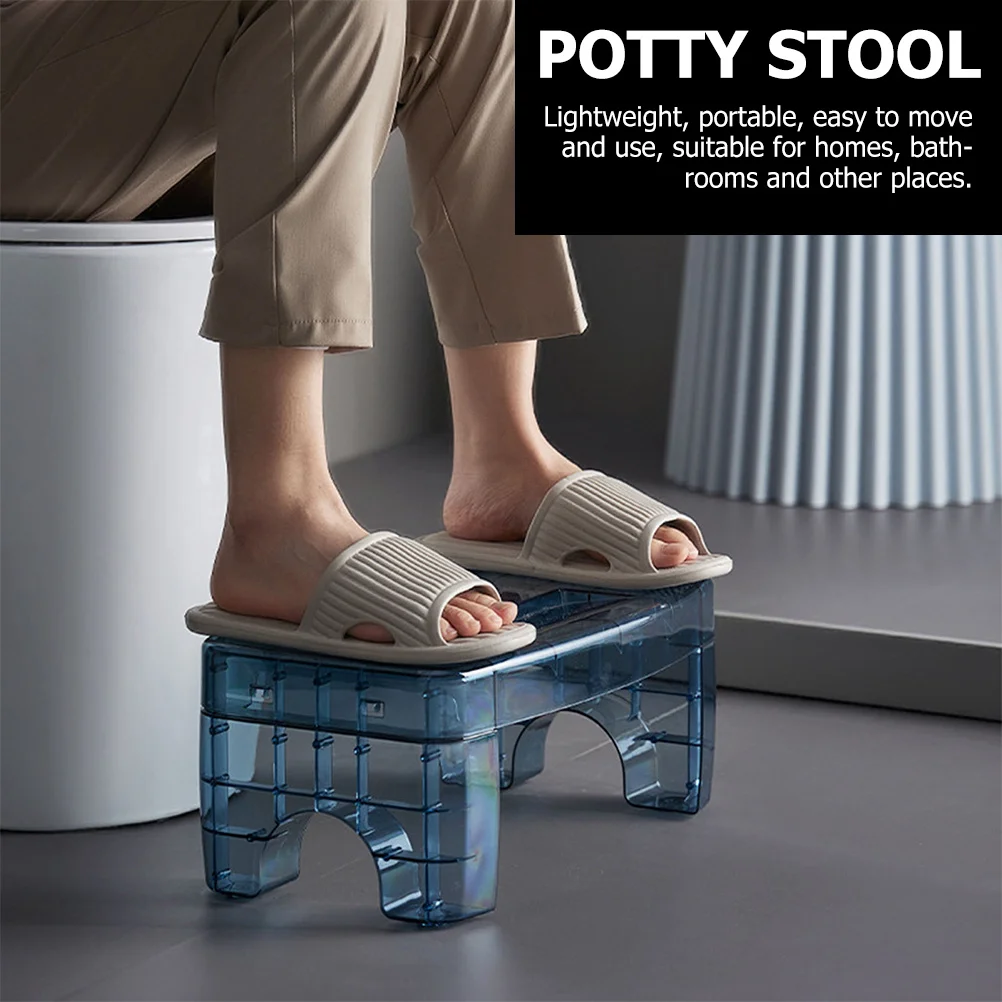 

Lightweight Kids Toilet Stool Heavy Load Bearing Non Slip Design Portable Potty Stool for Bathroom Training Use