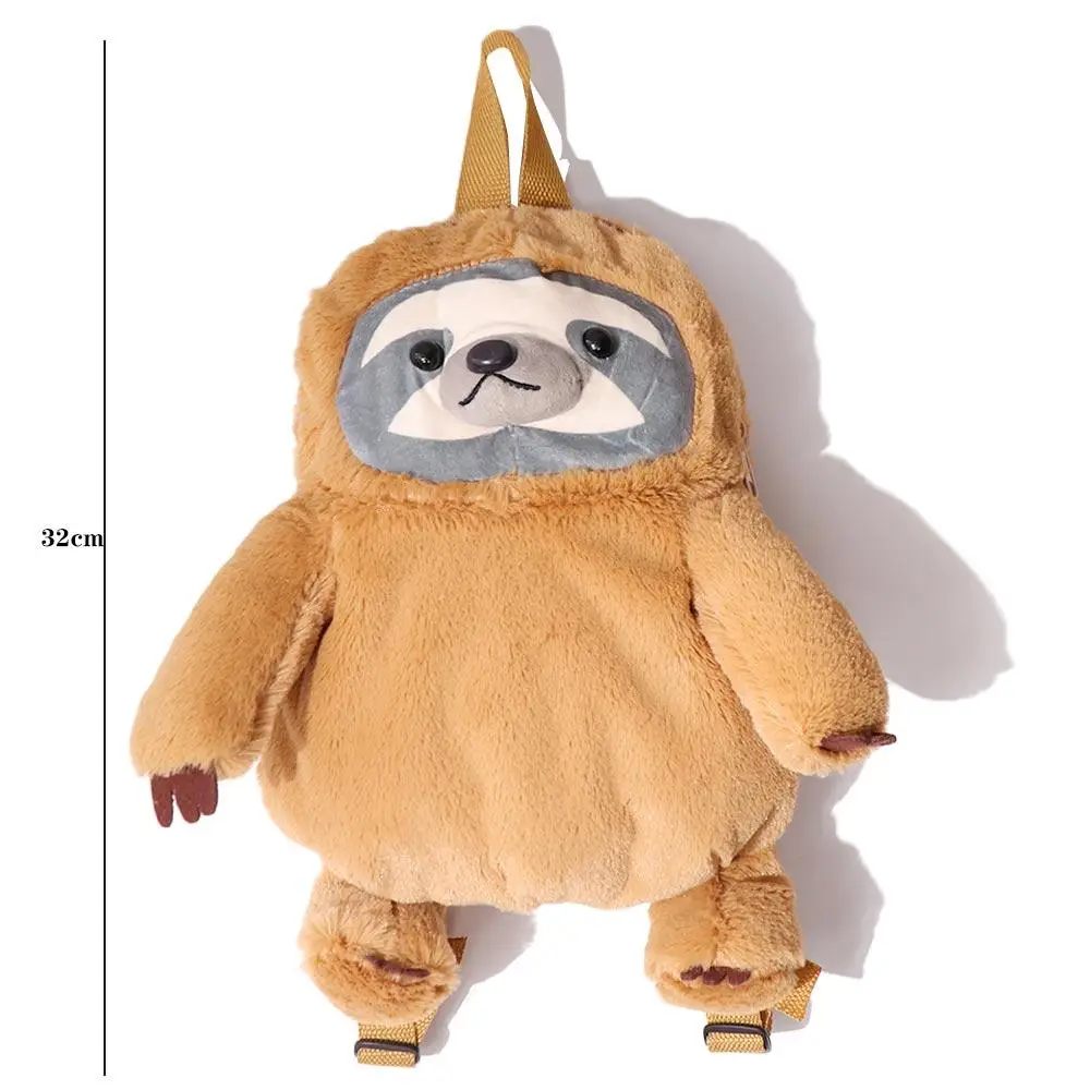 Mochila de perezoso de peluche, Koala de perezoso, mochila de animales de Koala de perezoso realista esponjoso, mochila de felpa de Koala de perezoso relleno de dibujos animados