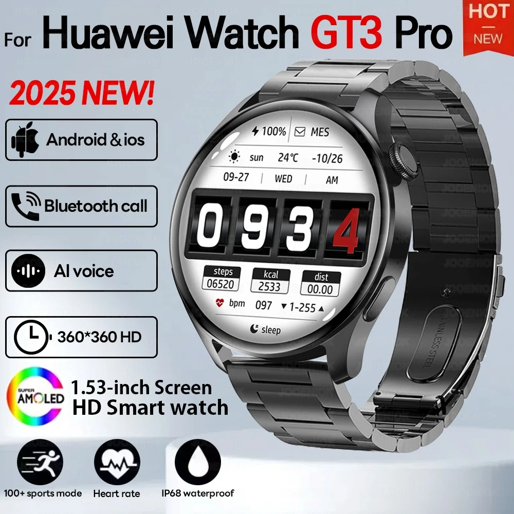 

Для Huawei Watch 3, умные часы для мужчин, ЭКГ + PPG, пульсометр, спортивные часы для фитнеса, спортивные водонепроницаемые умные часы с Bluetooth-вызовом, новинка 2025 года