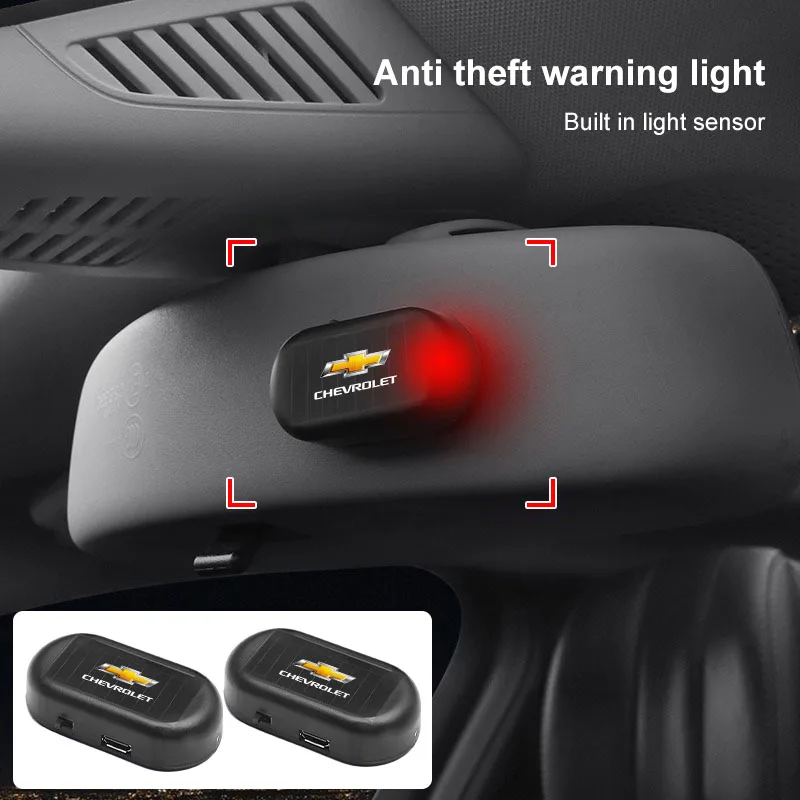 

Для Chevrolet Captiva Lacetti Aveo Malibu Trax Camaro 1 шт. автомобильная солнечная батарея беспроводная противоугонная предупредительная лампа светодиодный мигающий свет