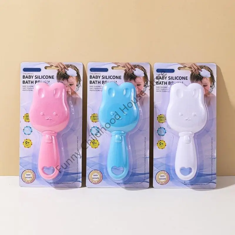 

D0LA Silicone Hair Scrubber Soft Massage Bath Brush Scalp Massager for Toddler Infant