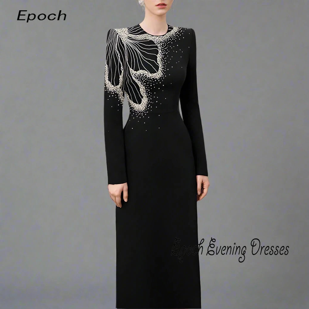 Epoch Formal Evening Dress فساتين مناسبة رسمية Elegant Crystal شارون سعيد O-Neck Fashionable Cocktail Prom Gown For Women