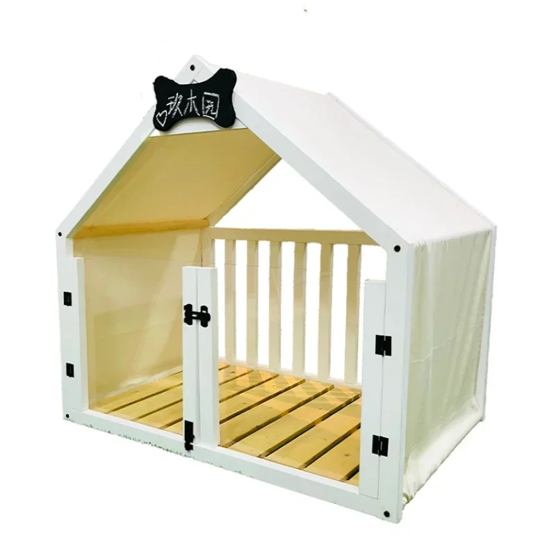 Dog kennel house type indoor small dog all year round removable and washable cat kennel dog house pet bed supplies