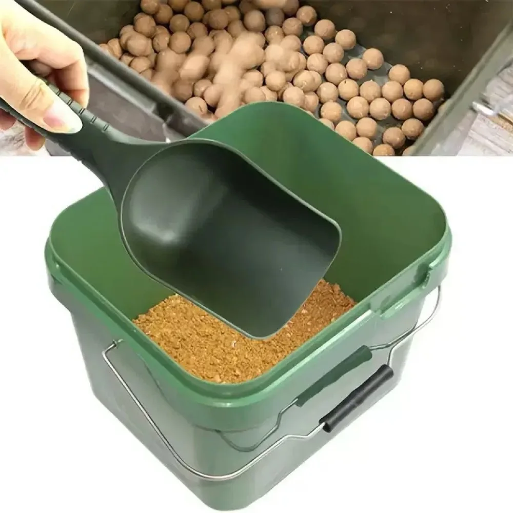 Portable Fishing Bait Scoop Deepened Plastic Shovel Outdoor Feeding Tool Durable Carp Tackle Accessory Gear For Yoto