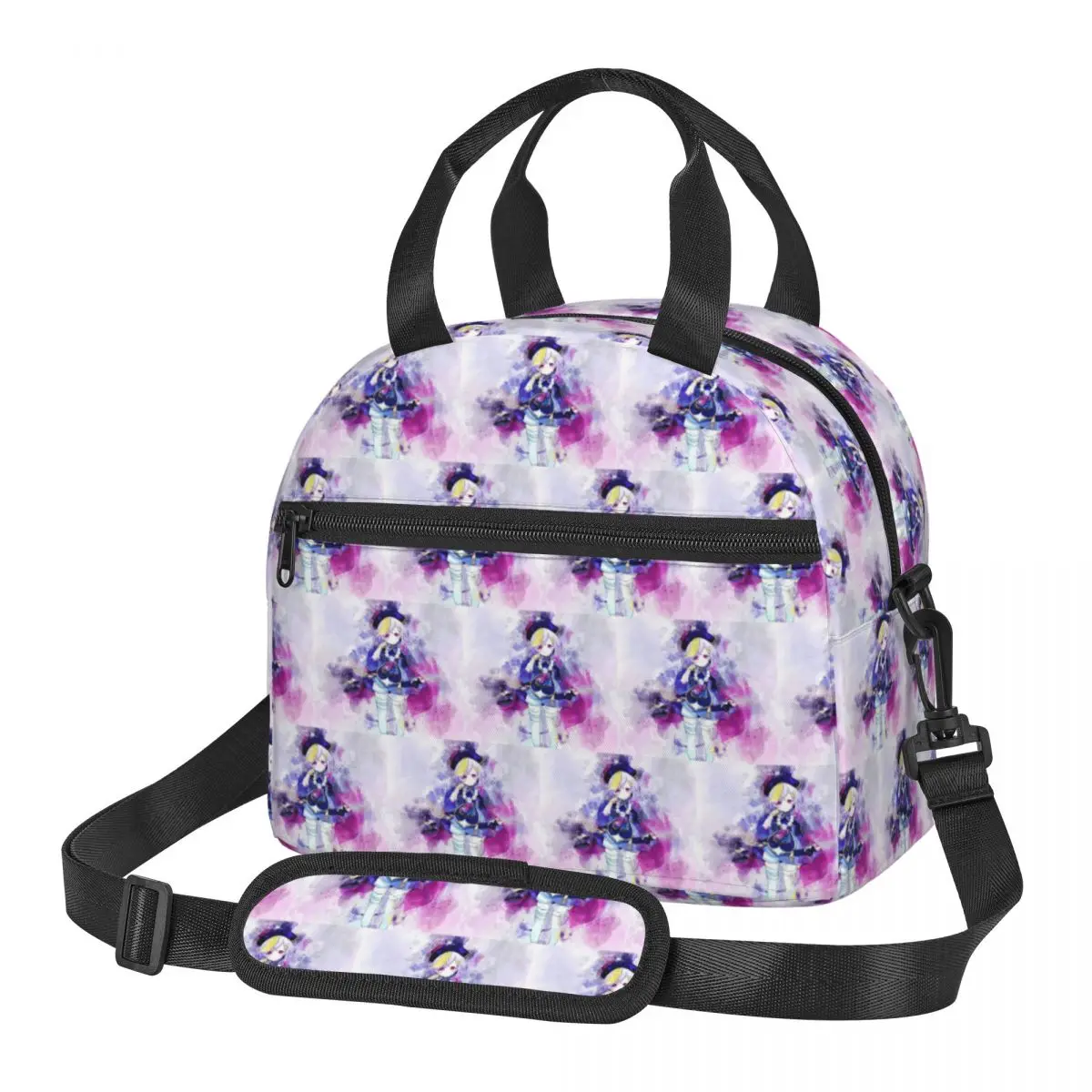 Genshin Impact - Qiqi Insulated Lunch Bag for Women Picnic Storage Food Boxes Container Cooler Thermal Lunch Box Tote