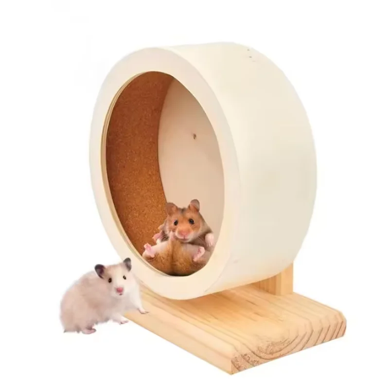 

High Quality Pet Products Sports Toys Quiet Hamster Wheel Wooden Hamster Quiet Wheel