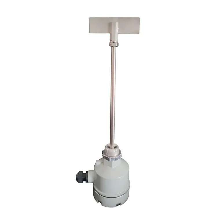 for Rotary material level switch, extended rod object detector, industrial limit sensor. 220VAC 24VDC. Threaded mount.