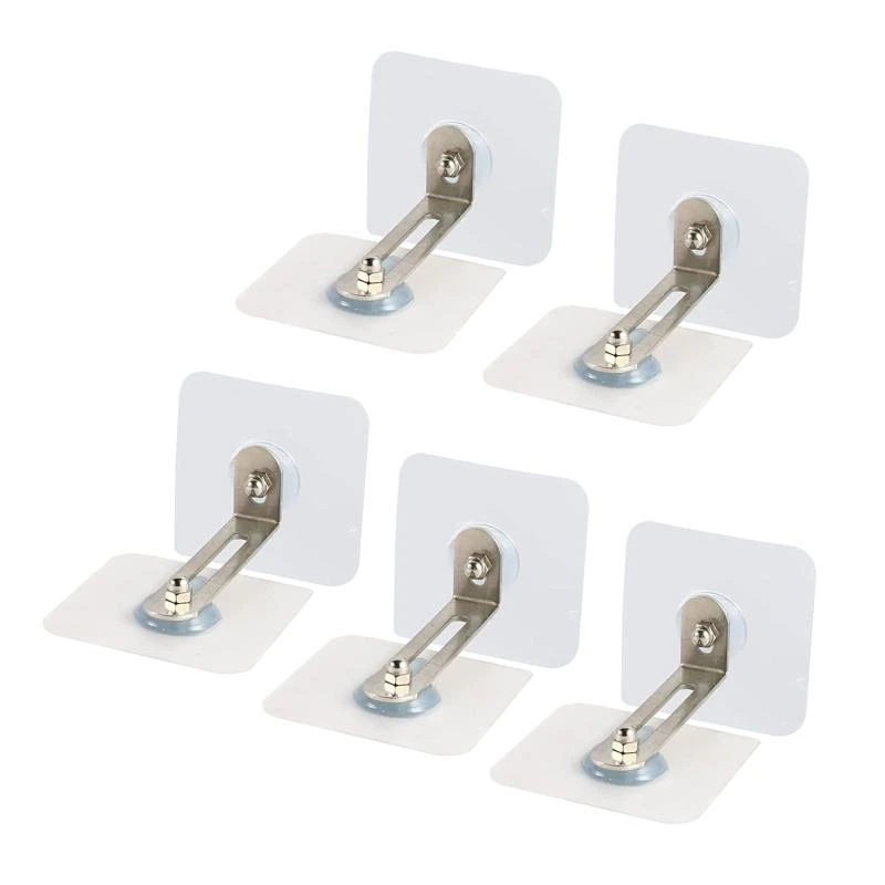 

652F 5 Pcs Anti-tip Prevention Device Self-Adhesive Furniture Wall Anchors Furniture Straps for Fixing Furniture Baby Safety