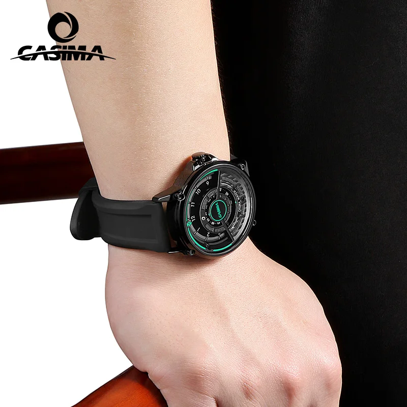 Orologi sportivi CASIMA per studenti, cinturino in silicone con movimento al quarzo, autentico, modello CS2107-1029