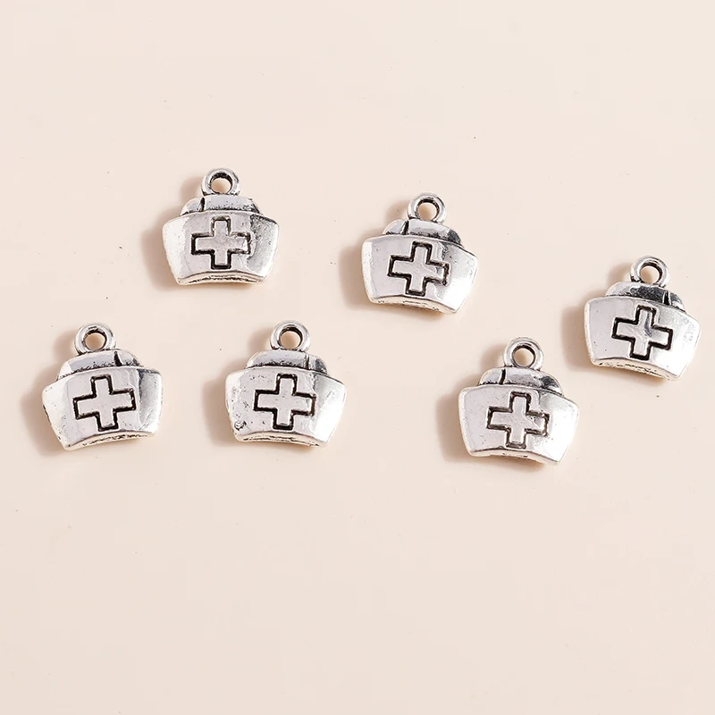 20 Stück 12x13mm Niedliche Mini-Legierungs-Medizinbox-Anhänger für Schmuckherstellung, Halsketten, Ohrringe, Armbänder, Accessoires, DIY-Geschenke – Detail 6