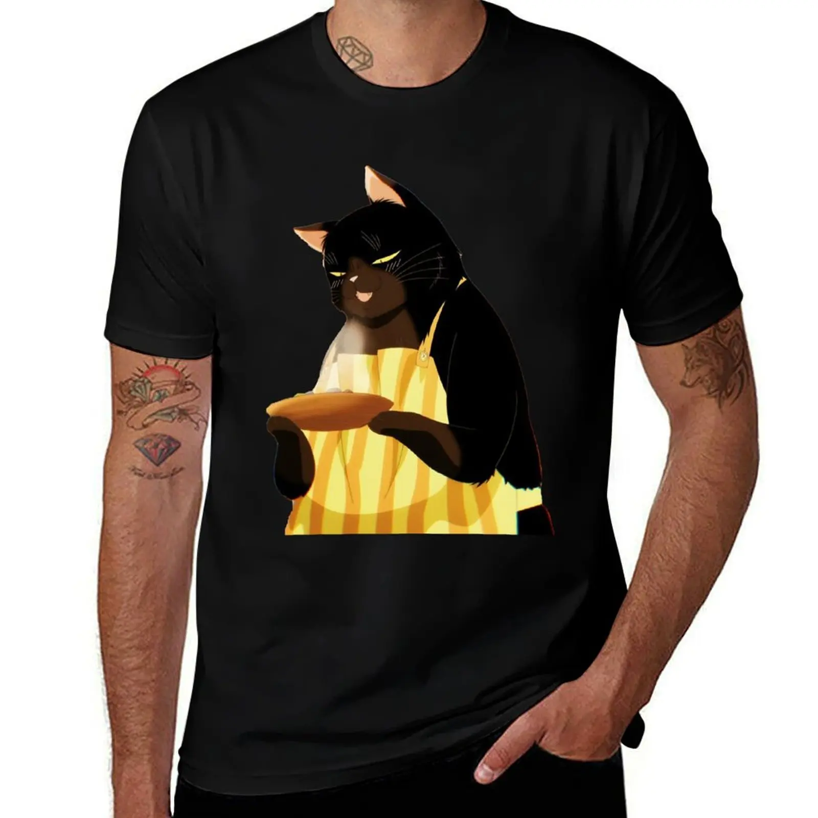 

The Masterful Cat Is Depressed Again Today T-Shirt Short sleeve tee luxury clothing labubu mens designer t shirt