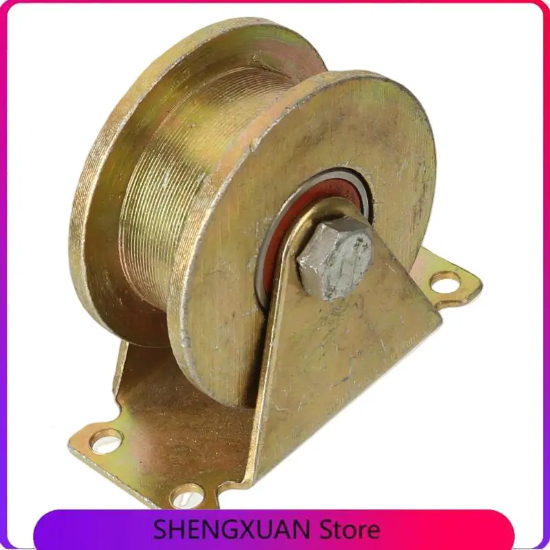 Heavy Duty Rigid Caster with 80mm Diameter Width & 2.5mm UV Groove Wheel&Bracket for Patio Sliding Fence Factory Gate