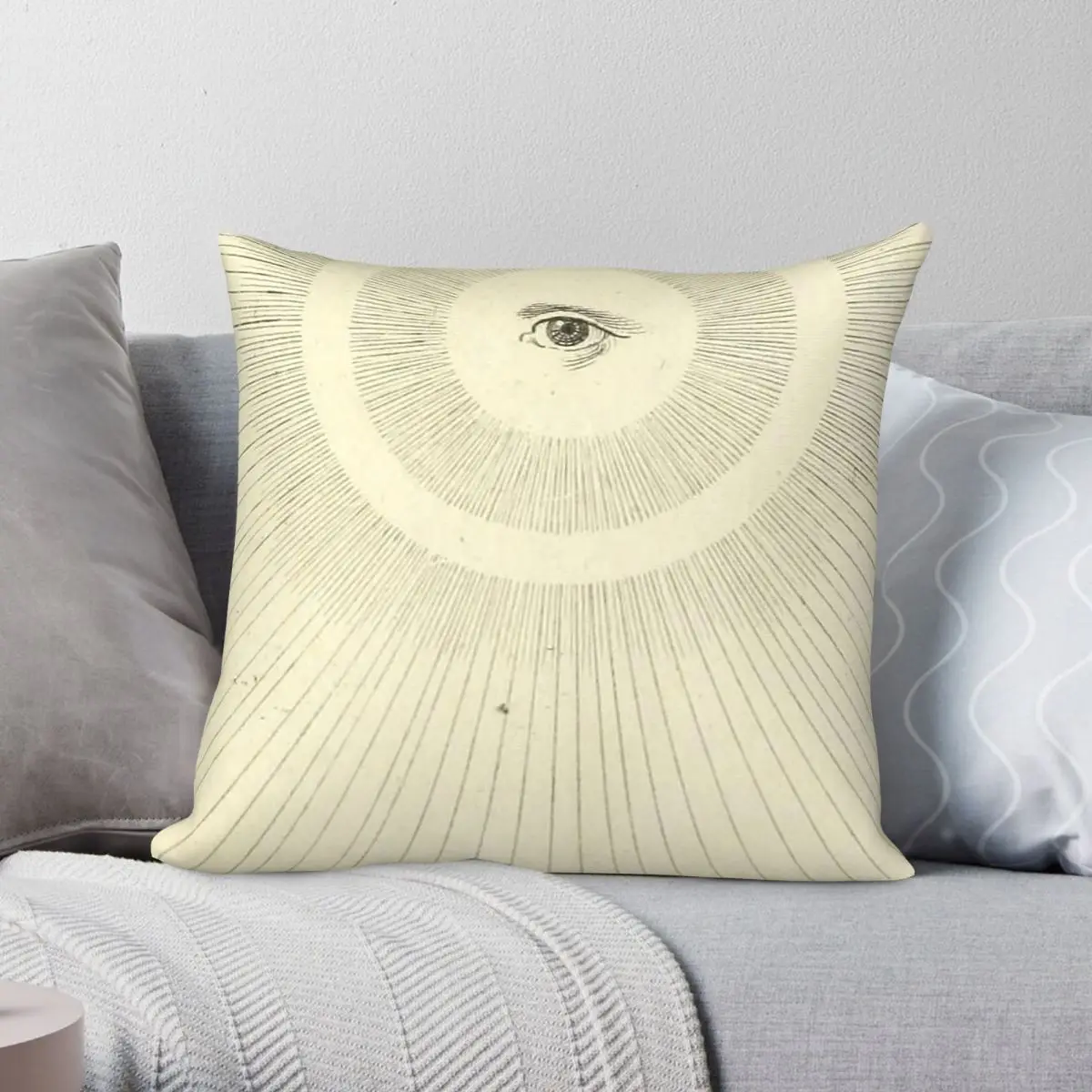 Eye Of Providence All-Seeing Eye Pillowcase Polyester Linen Velvet Pattern Zip Decor Throw Pillow Case Car Cushion Cover