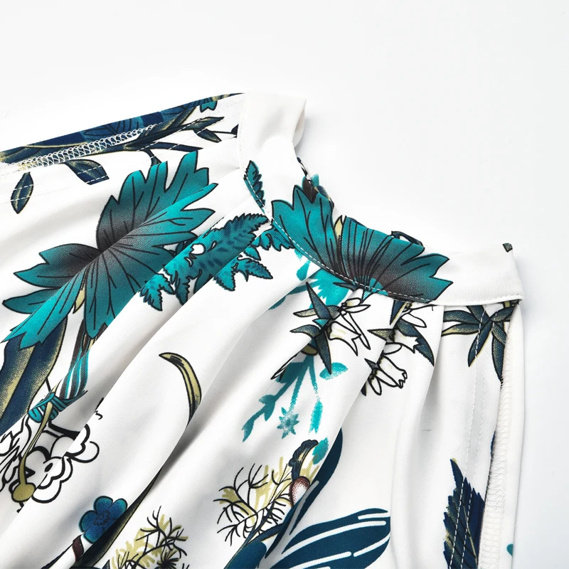 Letnie 2024 długa sukienka Boho Sundress Print kobiece o linii A miękkie plażowe czeskie kobiety sukienki Sexy głębokie panie