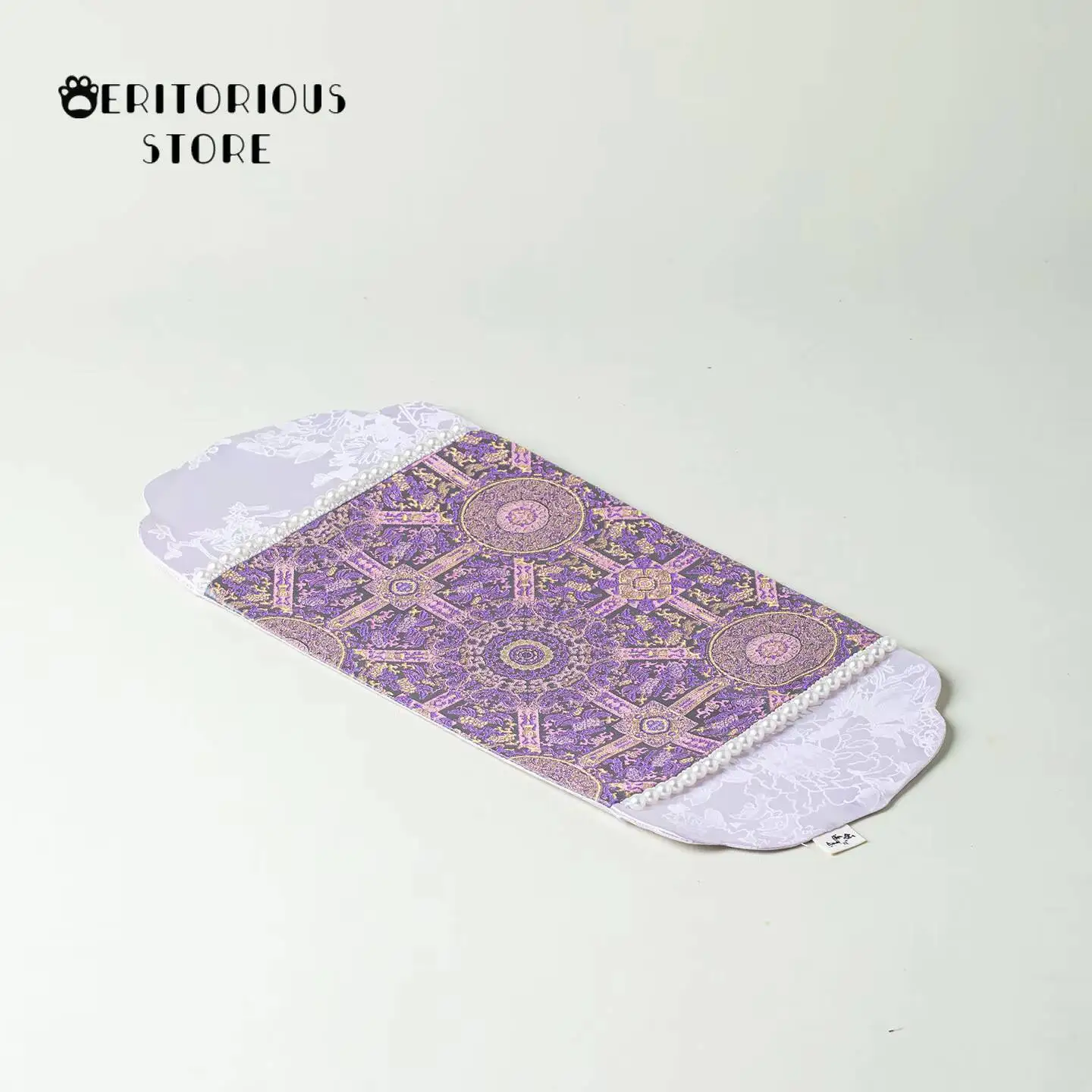 Brocade Purple Tea Mat Chinese  Fabric Tablecloth Coasters Coaster Supplies Tool Japanese Teapot Carpet Towel Placemat Ceremony