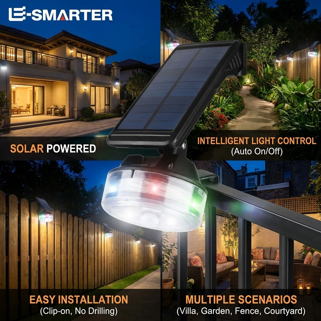 Waterproof Solar Lights Outdoor Long Life Garden Wall Lamps Super Bright Street Lighting Lamps for Home Use