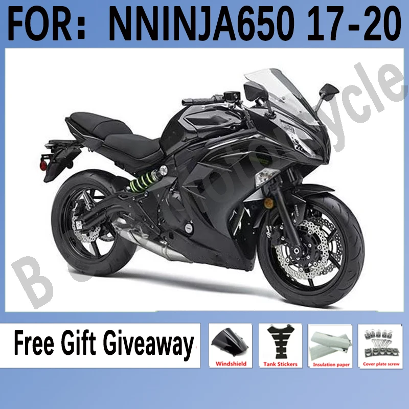 

New Motorcycle Fairings kit for KAWASAKI ER-6F 2017 2018 2019 ER6F 17 18 19 ninja650 Fairings EX 650 NINJA 650 set Black