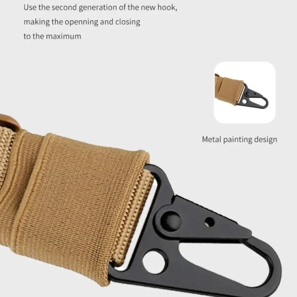 American Style Single-Point Sling Strap Adjustable Quick-Release Safety Rope Belt with Shoulder Pad Nylon Outdoor Game Task Rope