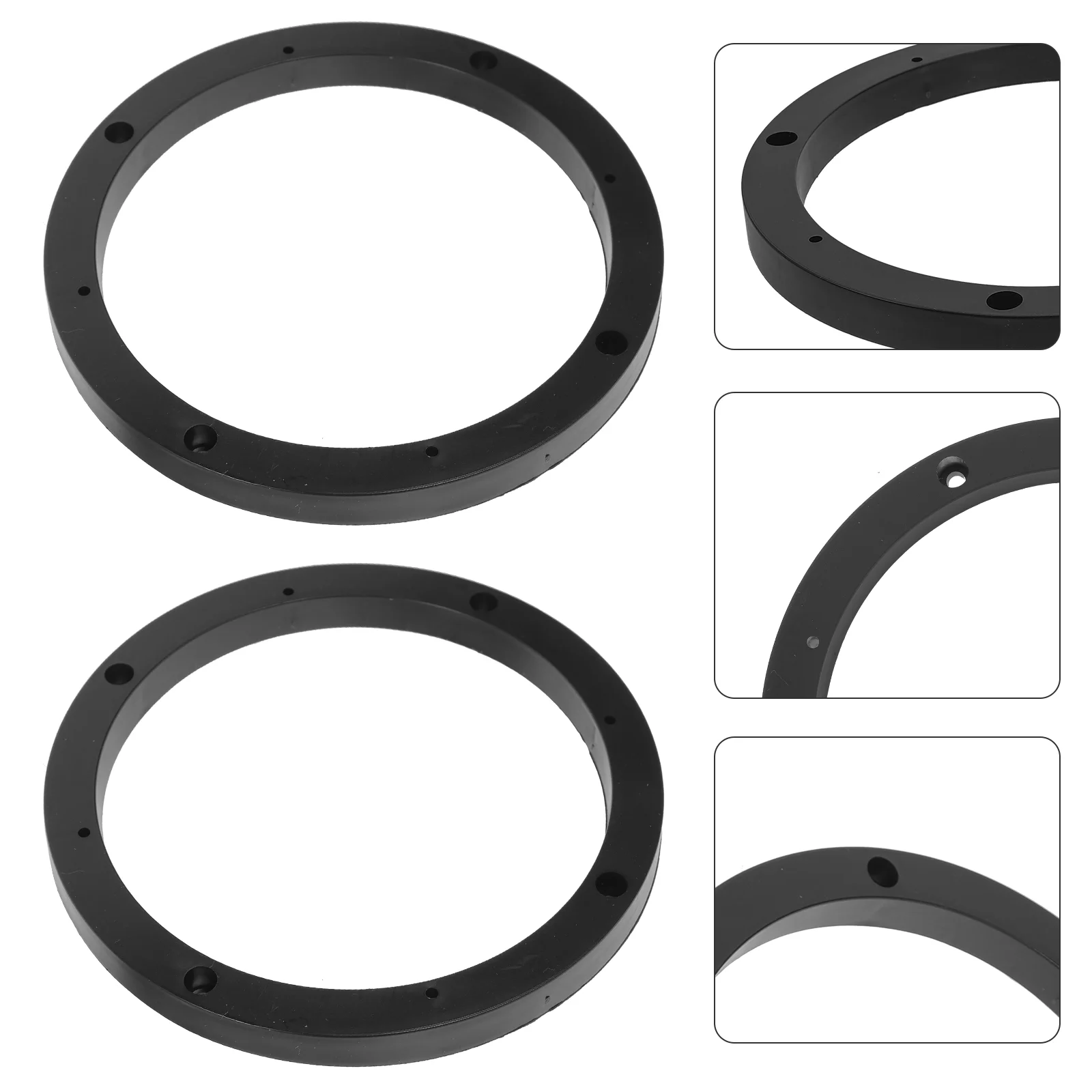 

2 Pcs Door Speaker Ring Pad Spacer 65 Inch Car Speakers Adapter Cushion Rings Solid Spacers Universal