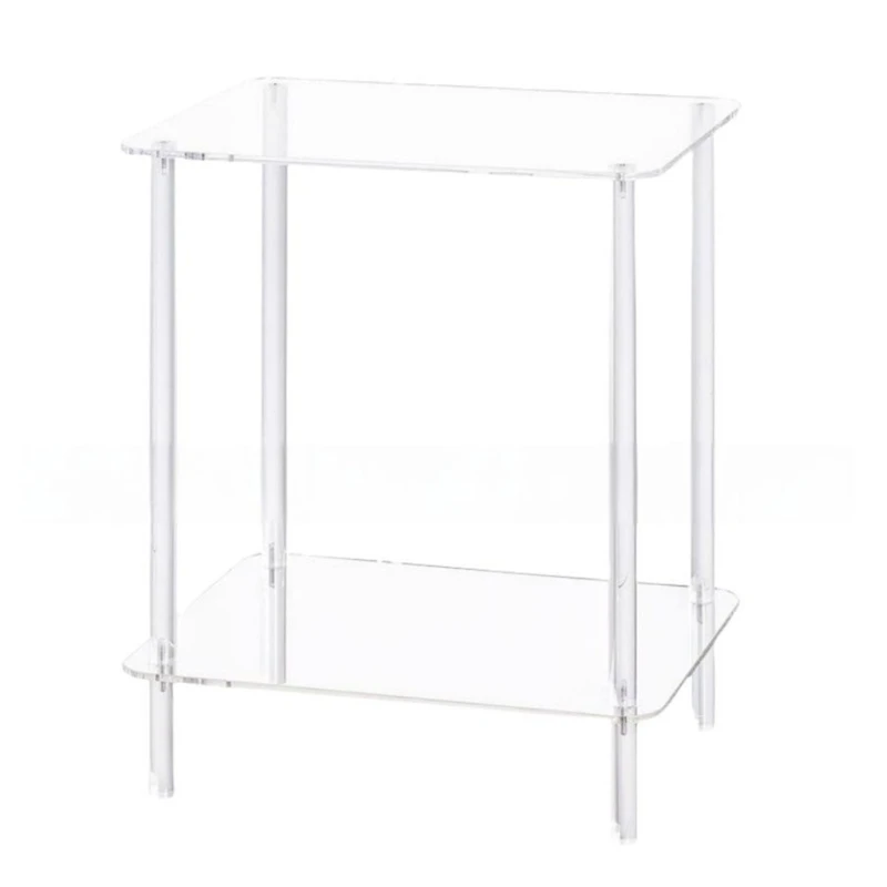 

Multipurpose 2 Tiers Acrylic Shelf Organizers for Displaying Office Accessories