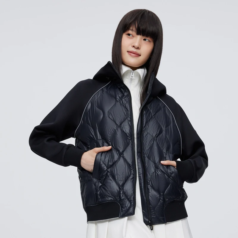 

BOSIDENG молодой возраст женщины 90% пуховик куртка с капюшоном ультралегкая модная куртка теплая маленького размера