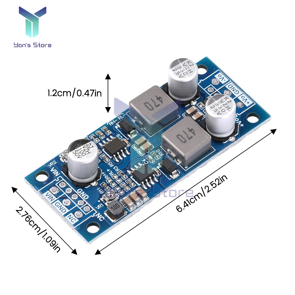 DC-DC modul Step Down Input positif menjadi Output negatif positif ± 12V ± 15V ± 10-20v Buck Regulator tegangan konversi catu daya